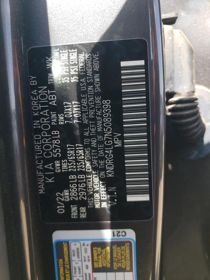 2022 Kia Sorento S VIN: KNDRG4LG7N5089398 Lot: 57153365