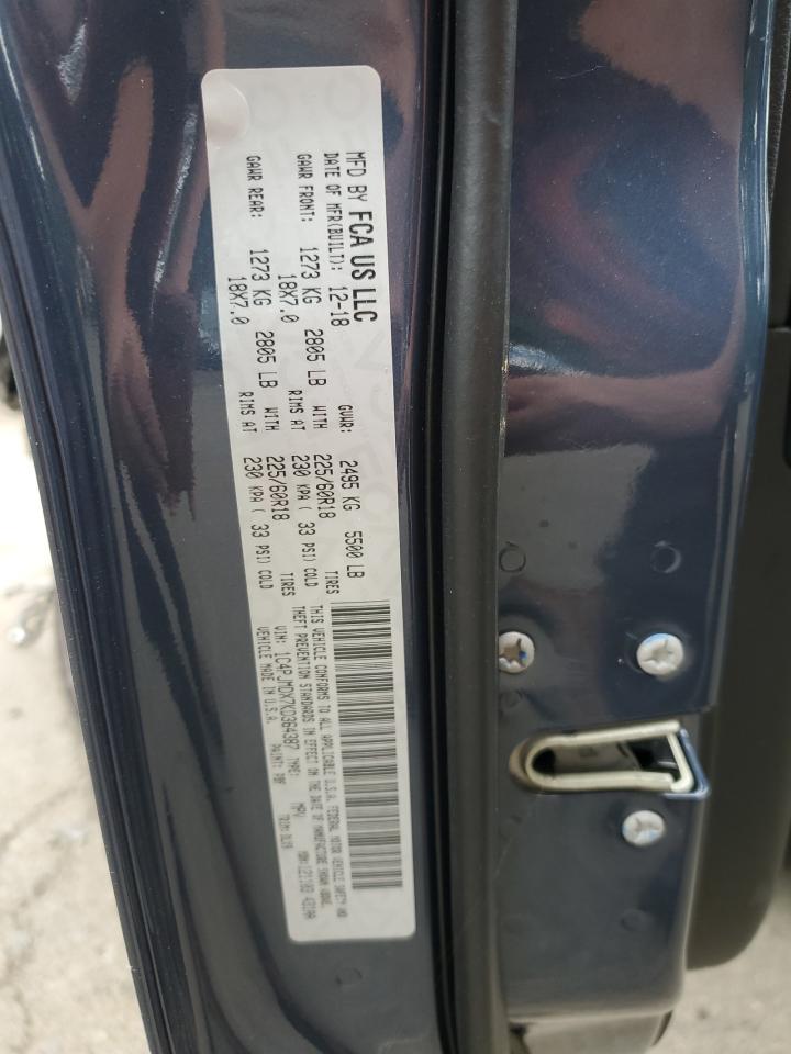 2019 Jeep Cherokee Limited VIN: 1C4PJMDX7KD364387 Lot: 58658985
