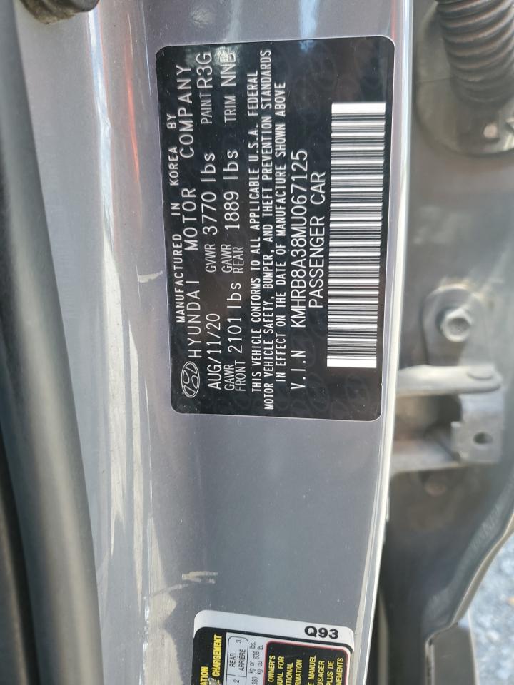 2021 Hyundai Venue Se VIN: KMHRB8A38MU067125 Lot: 57148015