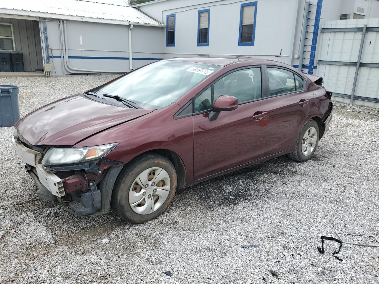 2013 Honda Civic Lx en Venta en Prairie Grove, AR - Rear End