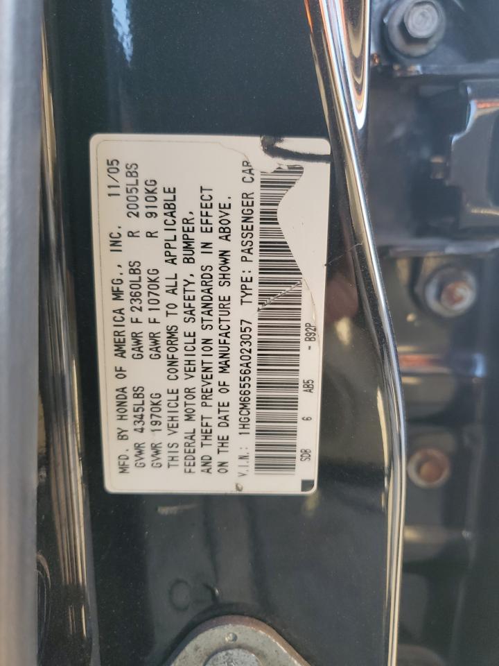 2006 Honda Accord Ex VIN: 1HGCM66556A023057 Lot: 57908505