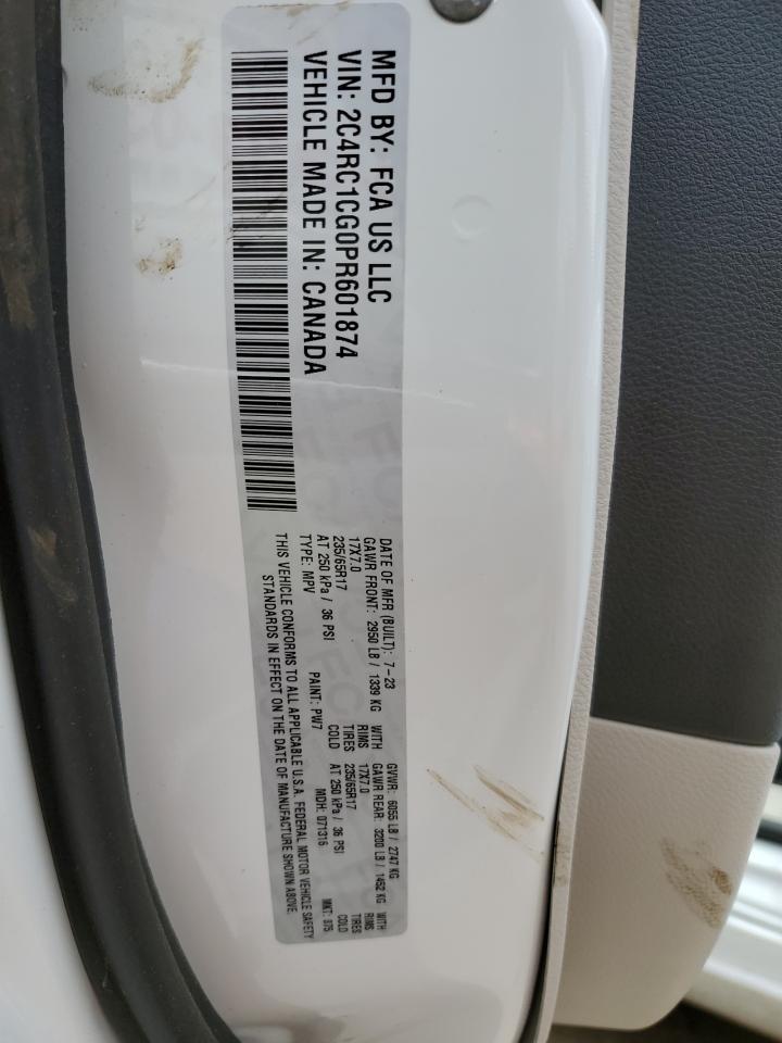 2023 Chrysler Voyager Lx VIN: 2C4RC1CG0PR601874 Lot: 56747115