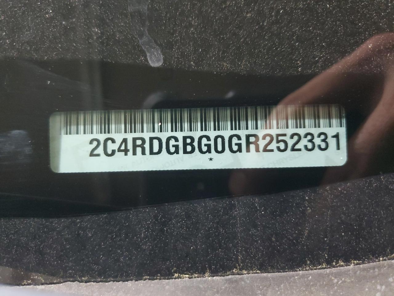 2016 Dodge Grand Caravan Se VIN: 2C4RDGBG0GR252331 Lot: 55964415