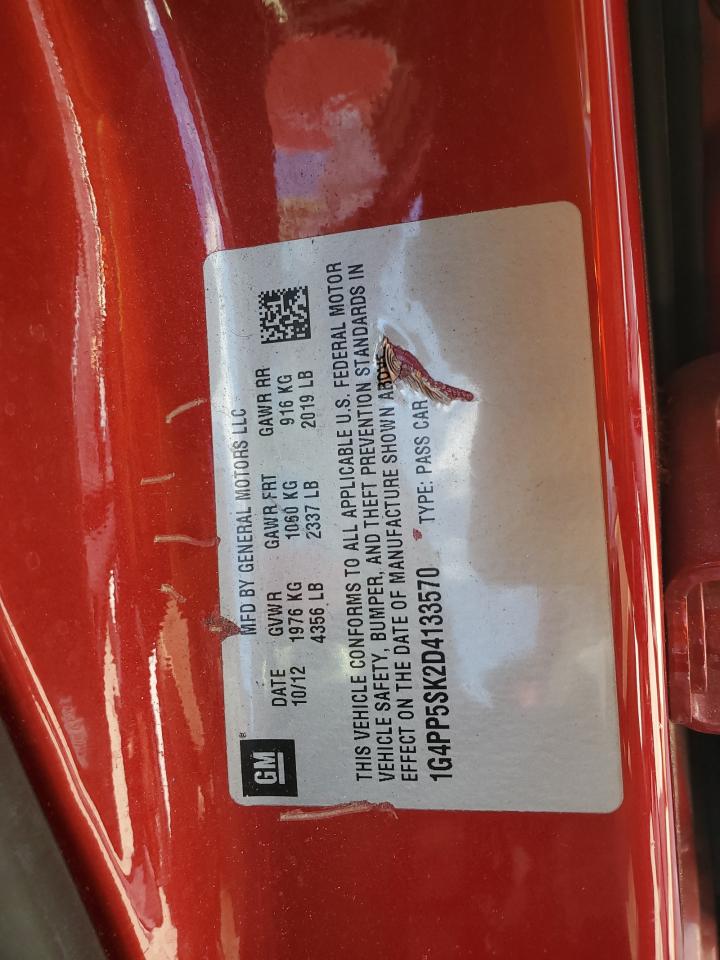 2013 Buick Verano VIN: 1G4PP5SK2D4133570 Lot: 56511855