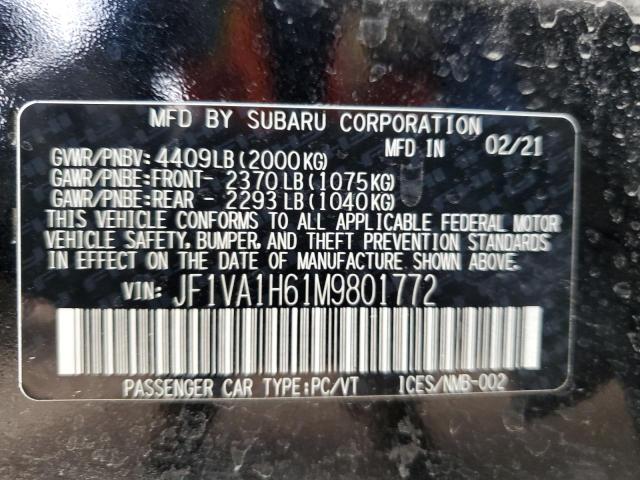 2021 SUBARU WRX LIMITED  