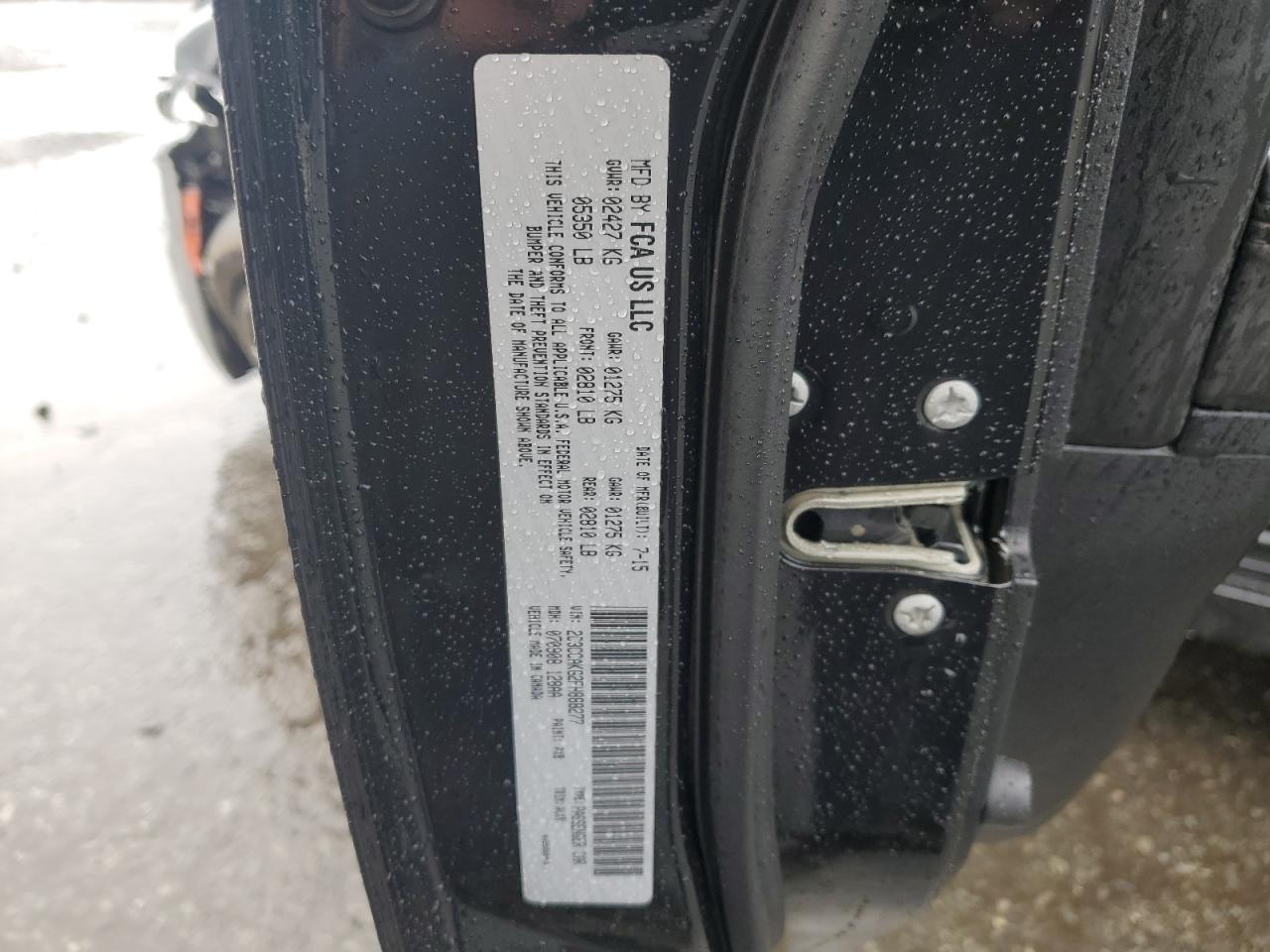 2015 Chrysler 300C VIN: 2C3CCAKG2FH888277 Lot: 56658965