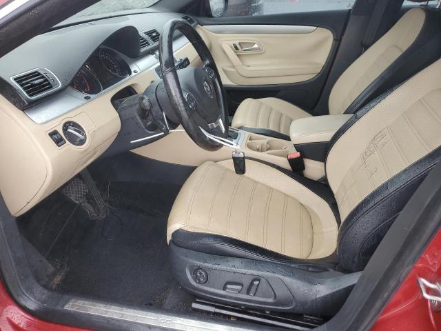 Sedans VOLKSWAGEN CC 2015 Czerwony