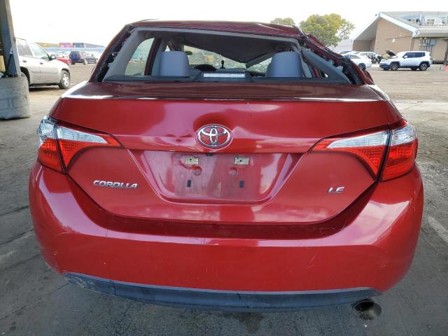  TOYOTA COROLLA 2016 Red