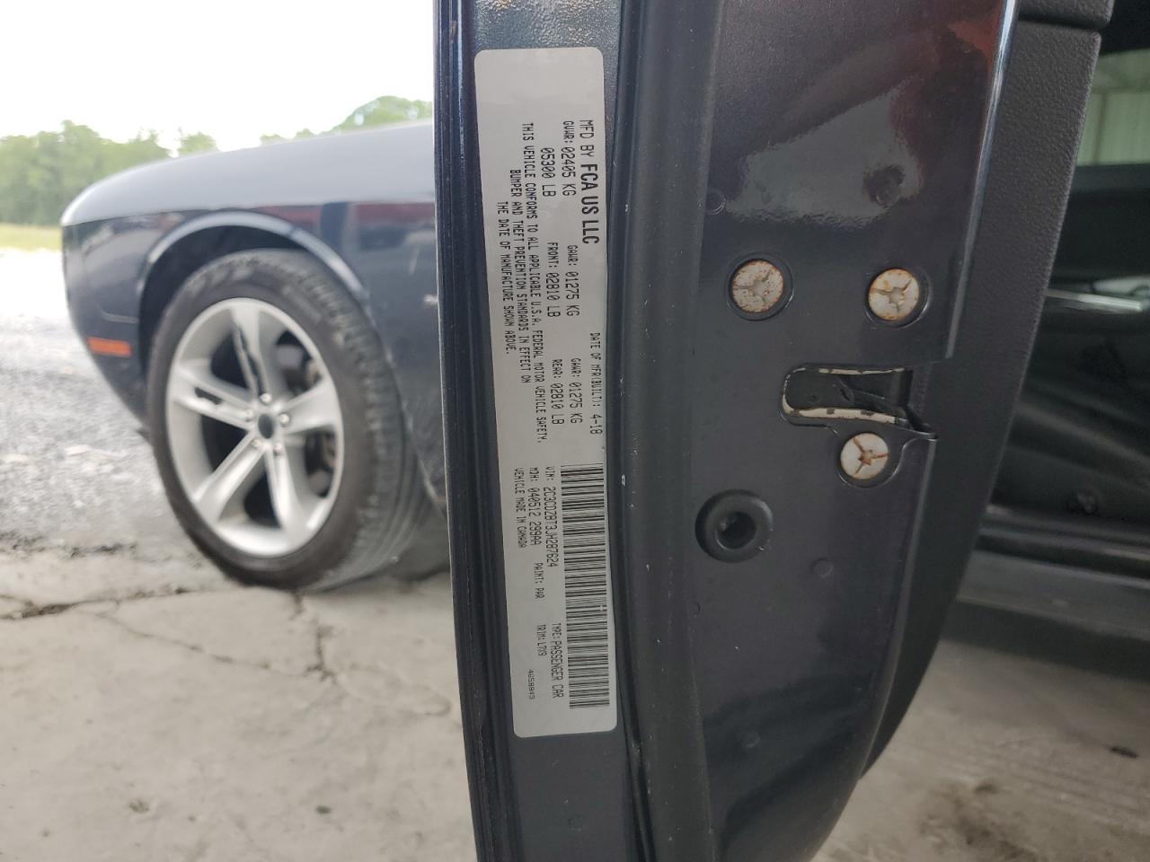 2018 Dodge Challenger R/T VIN: 2C3CDZBT3JH287624 Lot: 56282675