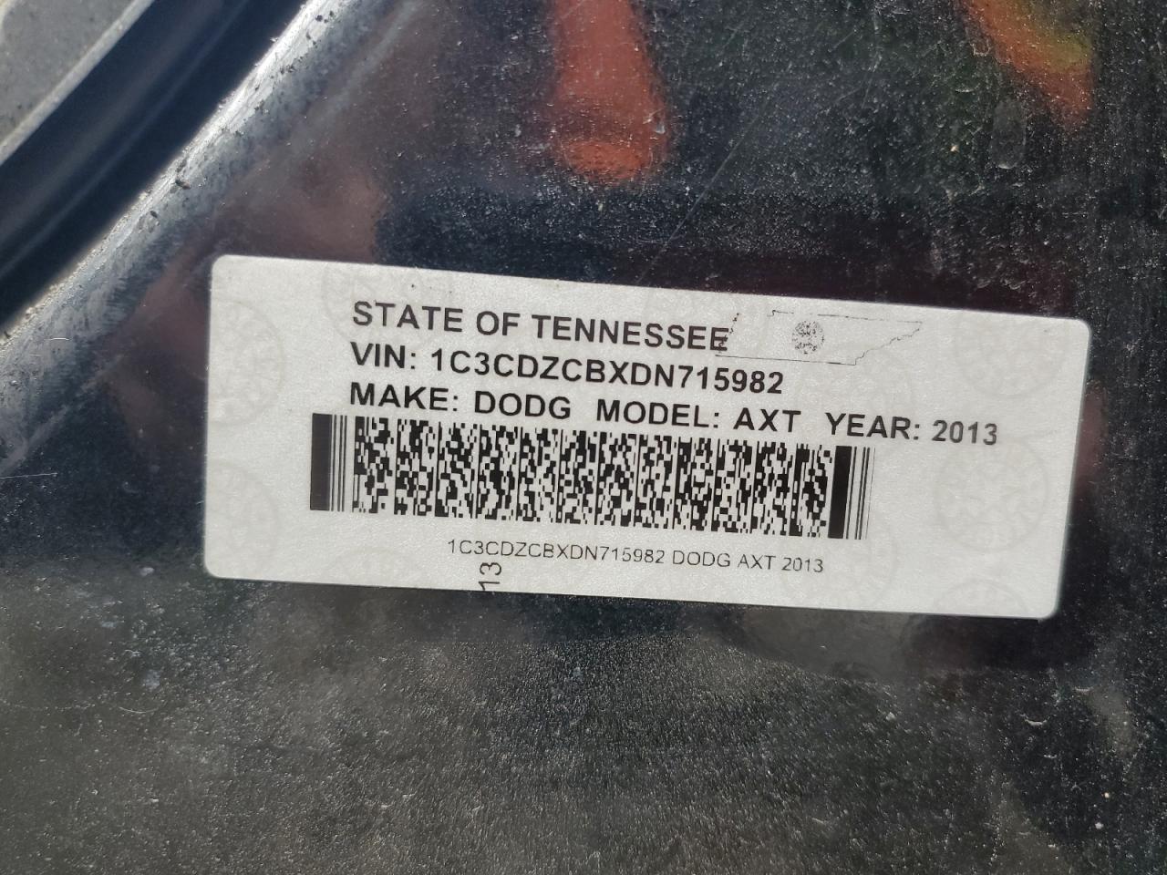 2013 Dodge Avenger Sxt VIN: 1C3CDZCBXDN715982 Lot: 47550815