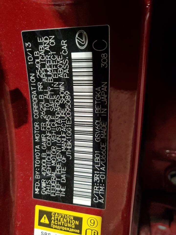 2014 Lexus Es 350 VIN: JTHBK1GG1E2095089 Lot: 56769265
