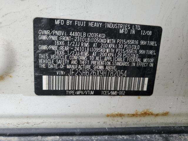 2009 SUBARU FORESTER XS  