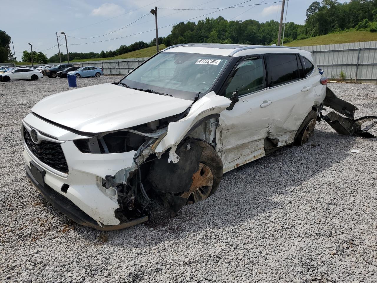 2020 Toyota Highlander Xle en Venta en Grenada, MS - Side