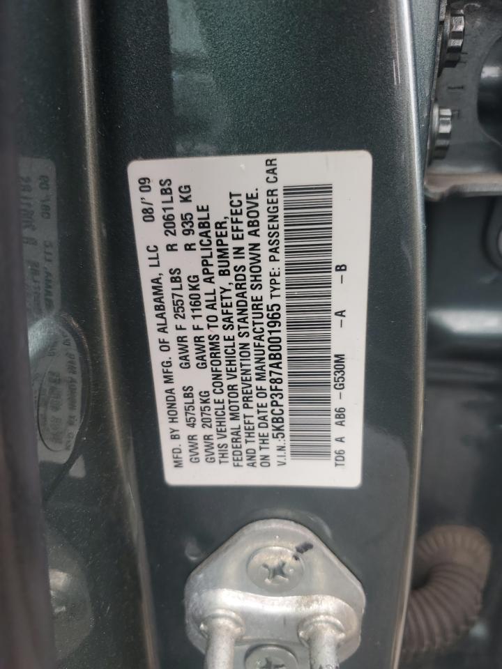 2010 Honda Accord Exl VIN: 5KBCP3F87AB001965 Lot: 55904295