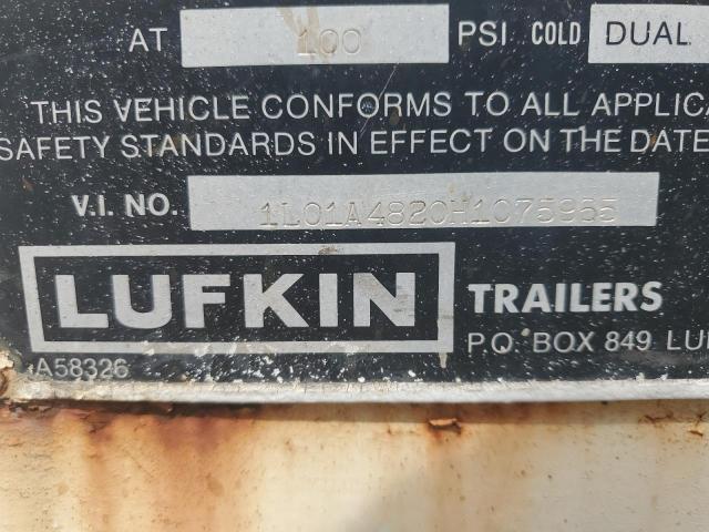 1987 LUFKIN DRY VAN TRAILER