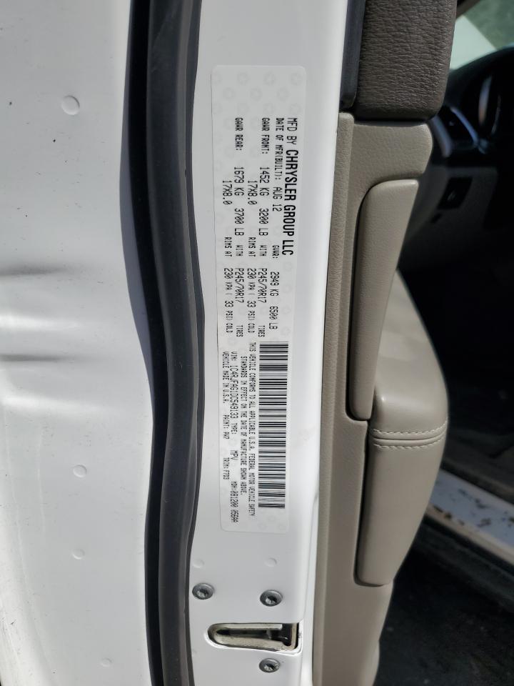 2013 Jeep Grand Cherokee Laredo VIN: 1C4RJFAG1DC549133 Lot: 57270125
