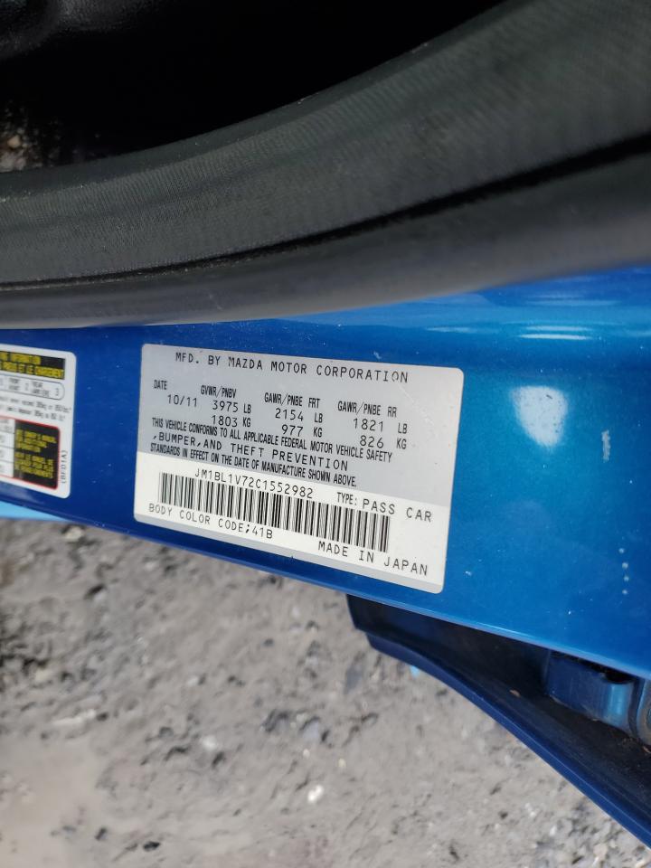 2012 Mazda 3 I VIN: JM1BL1V72C1552982 Lot: 56071965