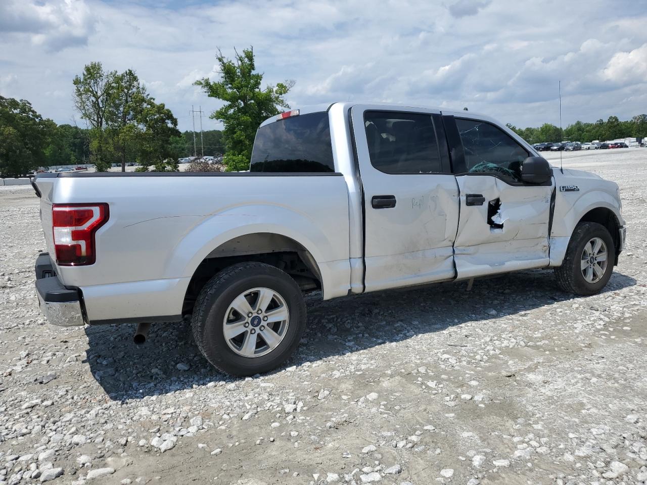 2019 Ford F150 Supercrew silver null gas 1FTEW1CBXKFA28458 photo #4