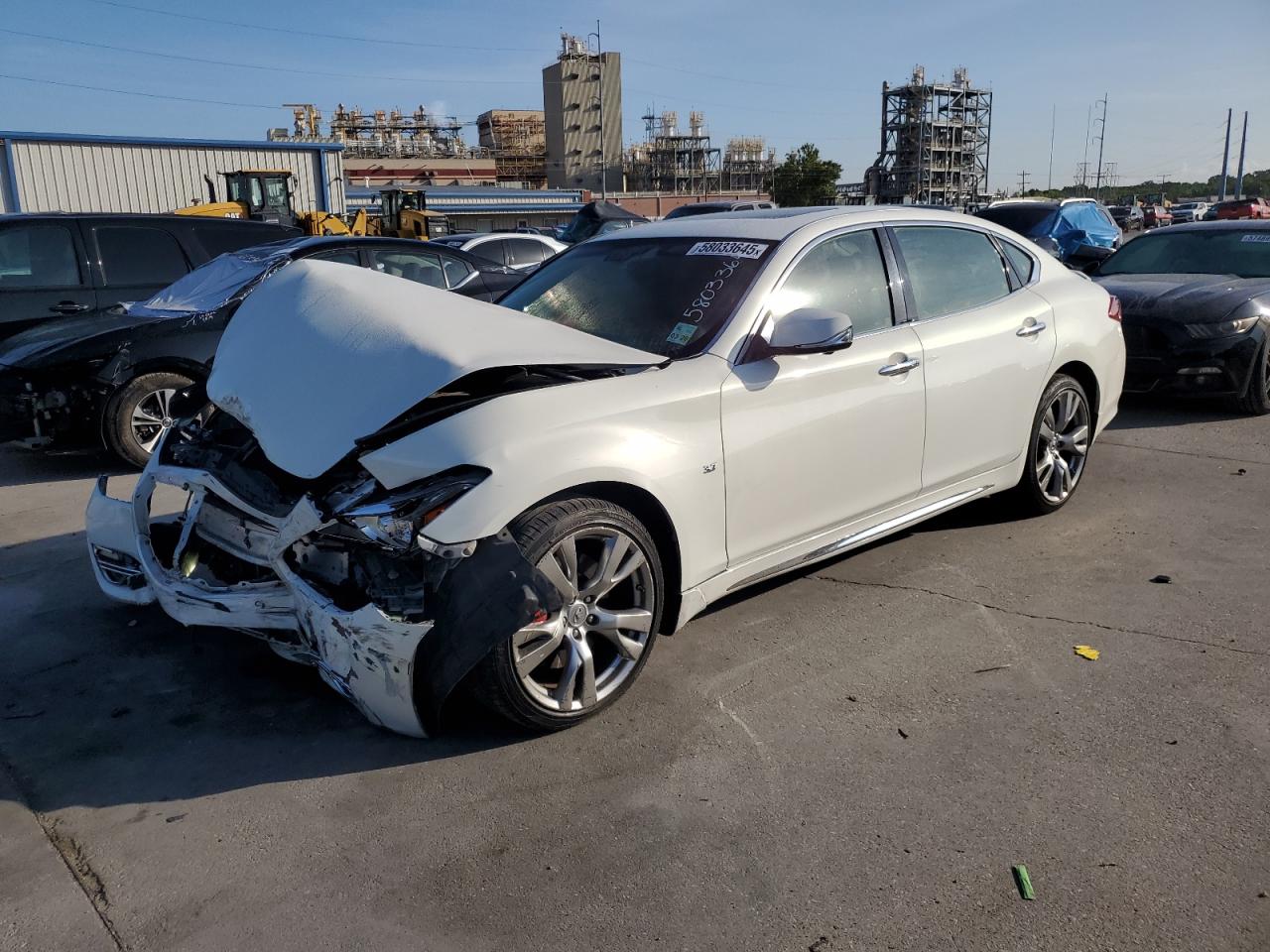 2015 Infiniti Q70L 3.7 იყიდება New Orleans-ში, LA - Front End