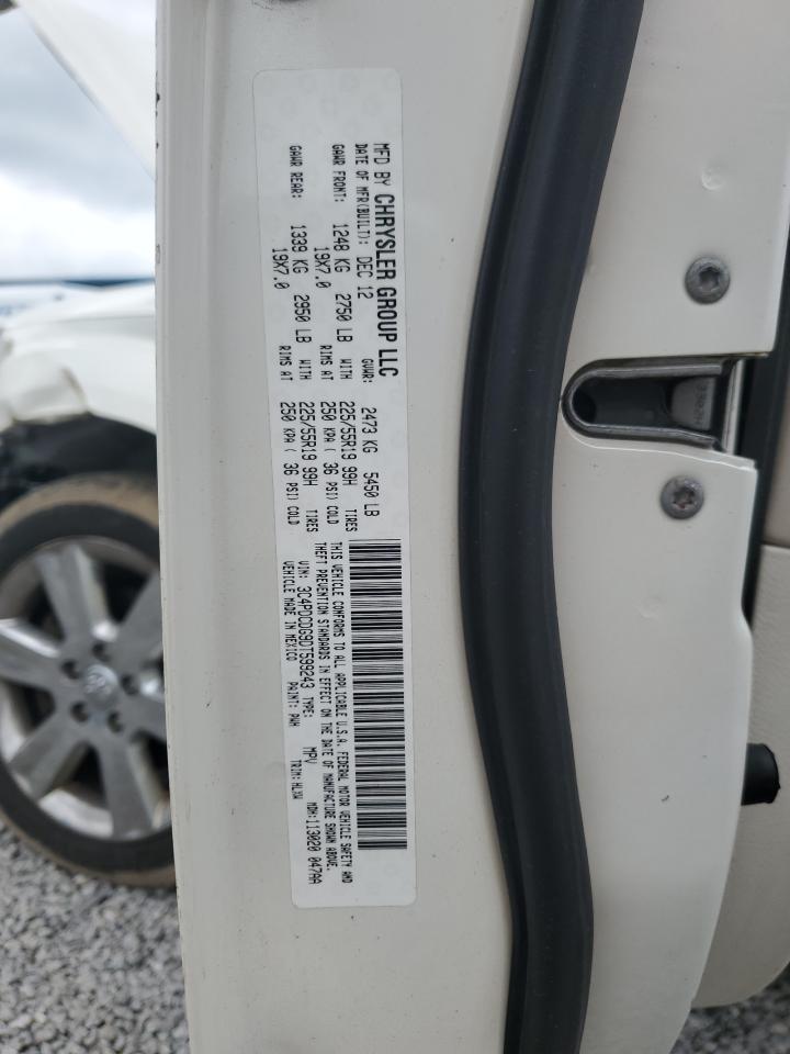 2013 Dodge Journey Crew VIN: 3C4PDCDG9DT599243 Lot: 57165095