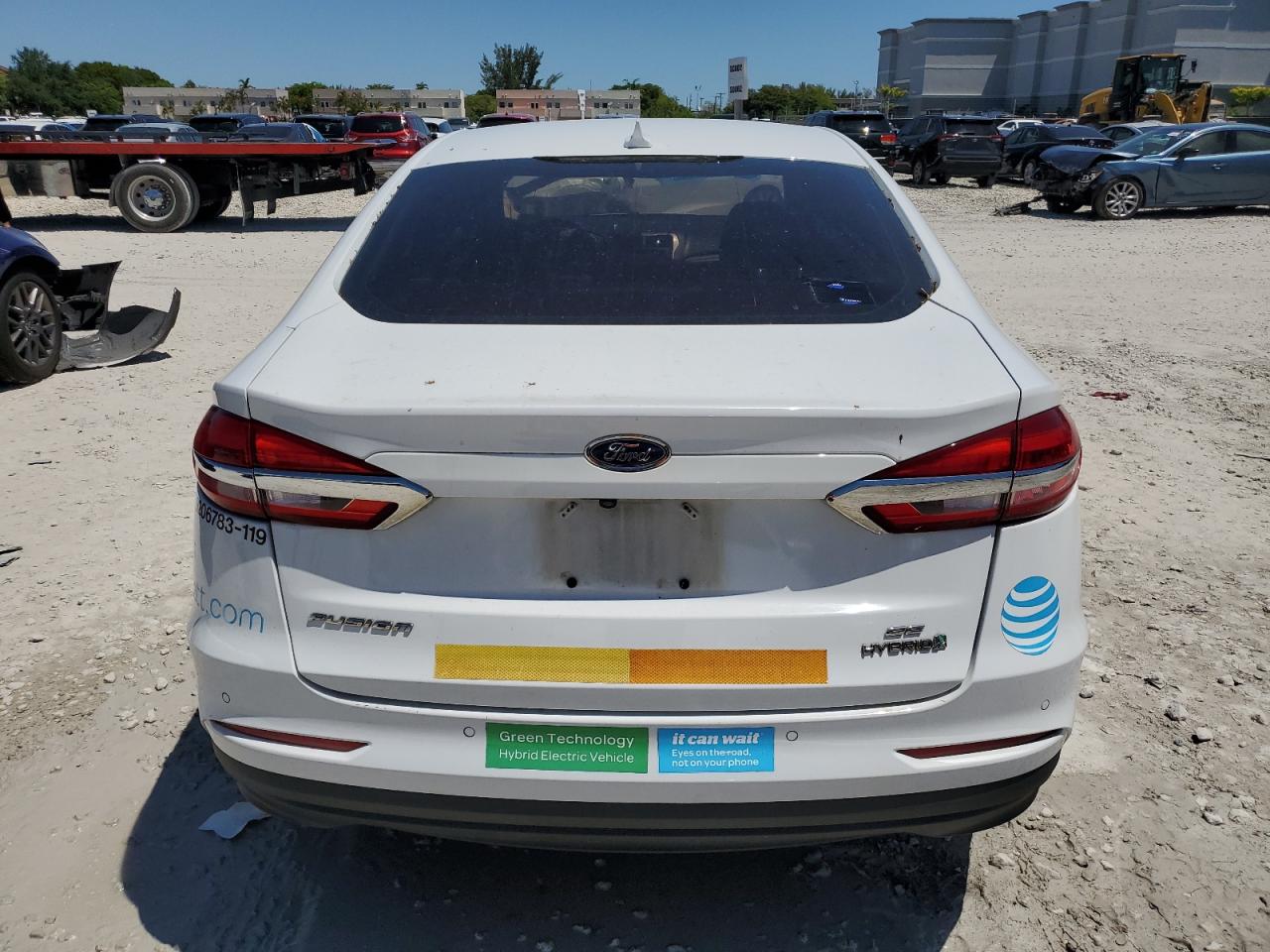 2019 Ford Fusion Se VIN: 3FA6P0LU9KR119307 Lot: 54043095