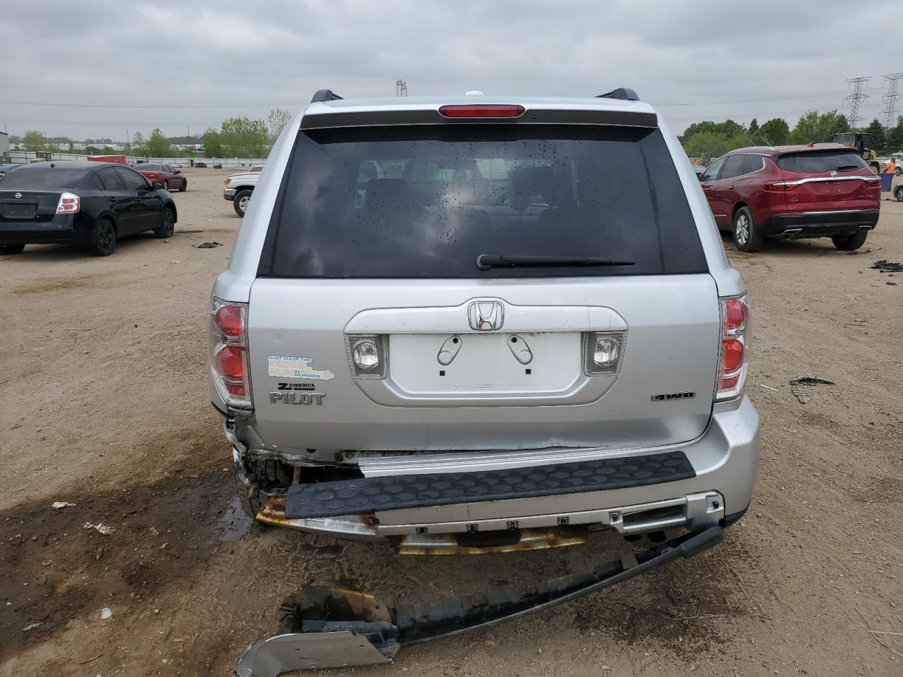 2006 Honda Pilot Ex VIN: 2HKYF18636H556752 Lot: 56744695