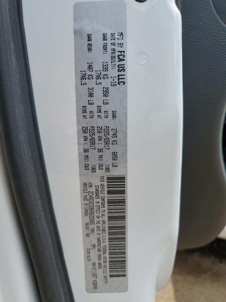 2019 Dodge Grand Caravan Gt VIN: 2C4RDGEG9KR622065 Lot: 56970215