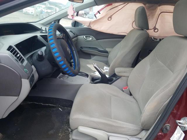 Sedans HONDA CIVIC 2012 Burgundy