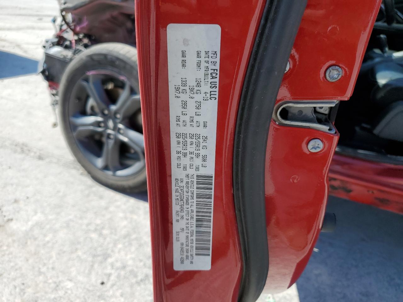 2019 Dodge Journey Crossroad VIN: 3C4PDDGGXKT764943 Lot: 56630545