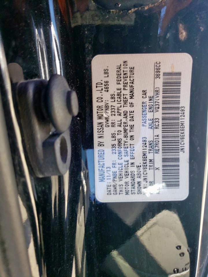 2014 Infiniti Q60 Journey VIN: JN1CV6EK6EM112493 Lot: 49415105