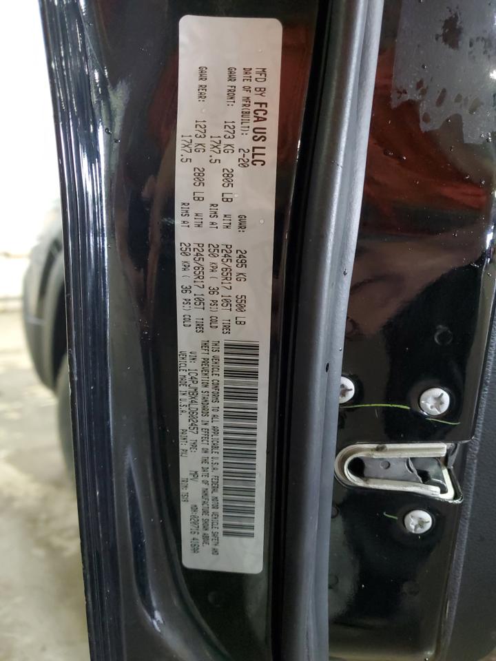 2020 Jeep Cherokee Trailhawk VIN: 1C4PJMBX4LD602457 Lot: 57428125