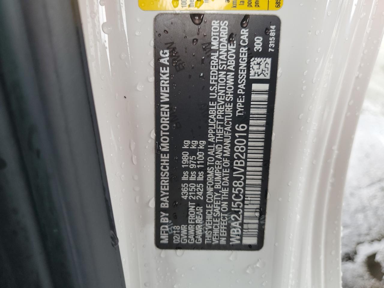 2018 BMW M240I VIN: WBA2J5C58JVB28016 Lot: 56788875