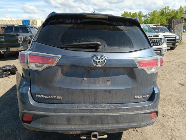  TOYOTA HIGHLANDER 2015 Blue