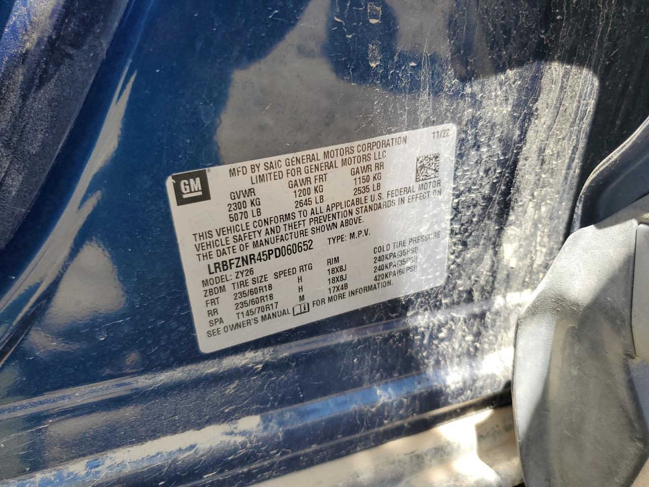 2023 Buick Envision Essence VIN: LRBFZNR45PD060652 Lot: 56667715