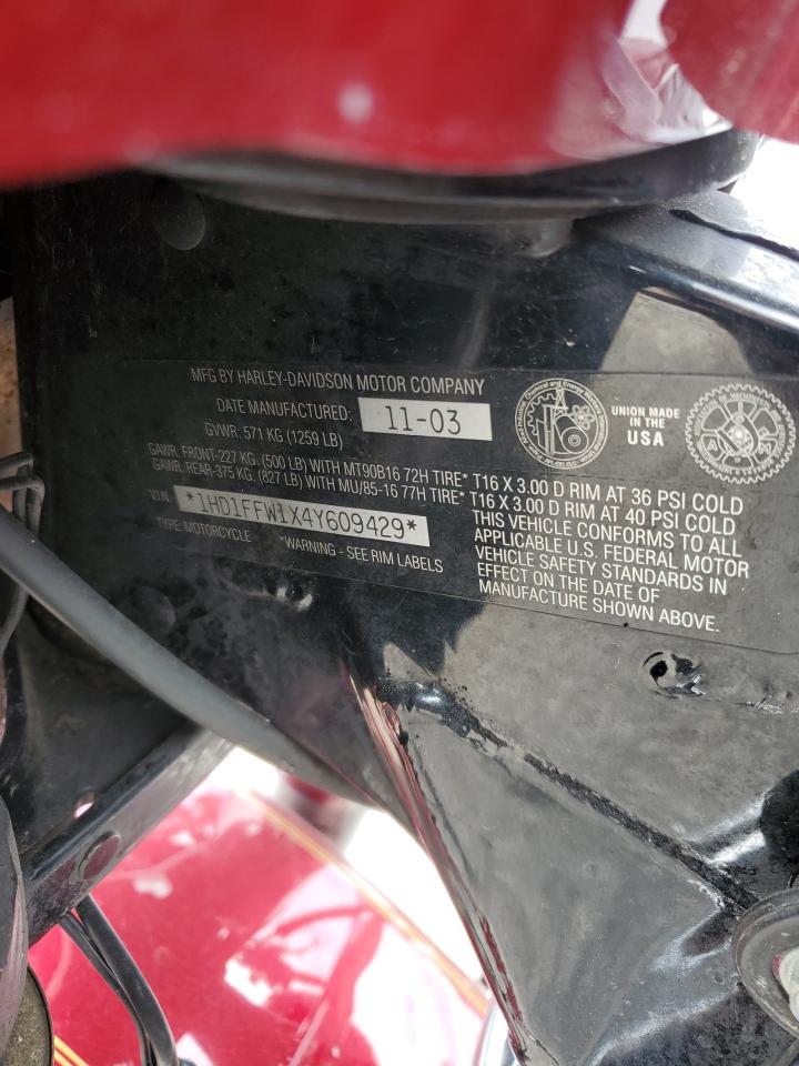 2004 Harley-Davidson Flhtci VIN: 1HD1FFW1X4Y609429 Lot: 56420375