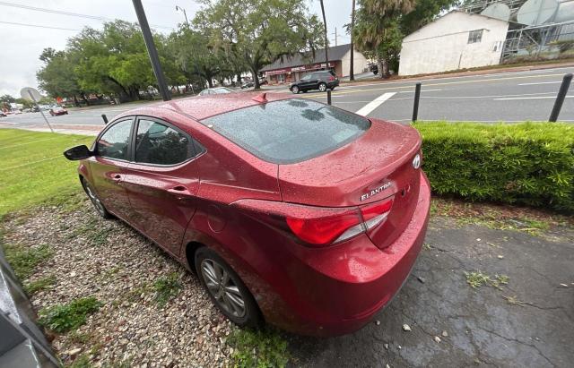 Sedans HYUNDAI ELANTRA 2014 Red