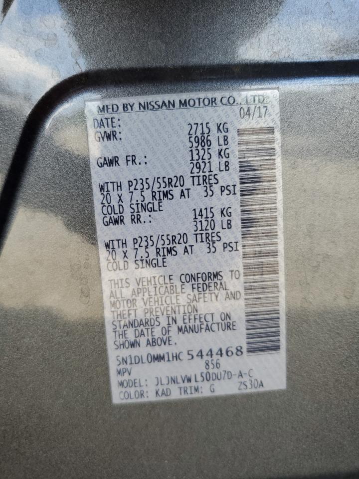 5n1dl0mm1hc544468 5N1DL0MM1HC544468 2017 Ford Escape Xlt