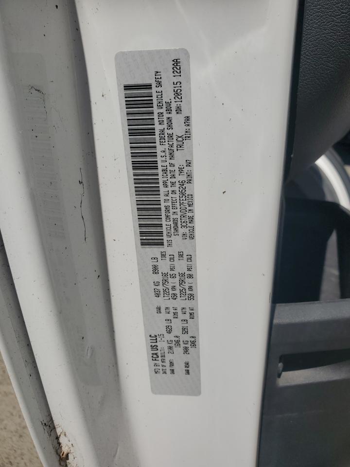 2015 Ram Promaster 2500 2500 High VIN: 3C6TRVDD7FE505246 Lot: 56803165