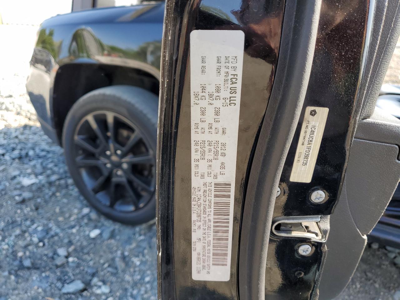 2015 Jeep Compass Sport VIN: 1C4NJCBA1FD398735 Lot: 55288285