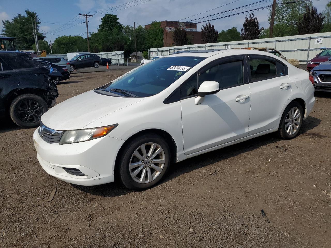 2012 Honda Civic Ex na sprzedaż w New Britain, CT - All Over