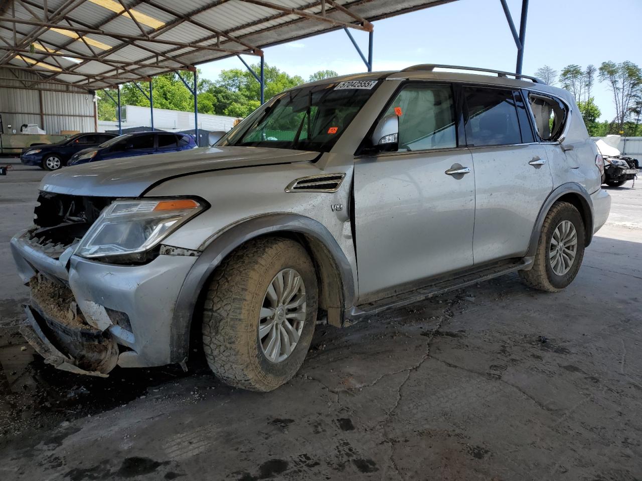 2017 Nissan Armada Sv იყიდება Cartersville-ში, GA - Front End