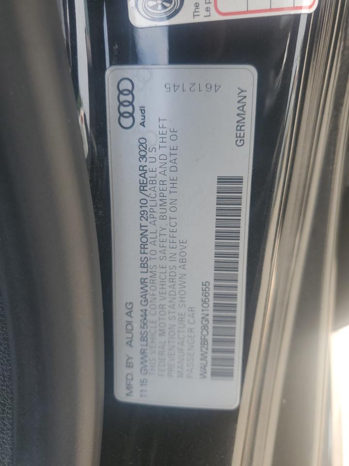 2016 Audi S7 Prestige VIN: WAUW2BFC8GN105655 Lot: 59009095