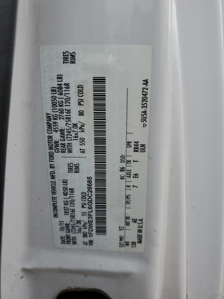 1FDWE3FL6GDC26685 FORD ALL Models 2016