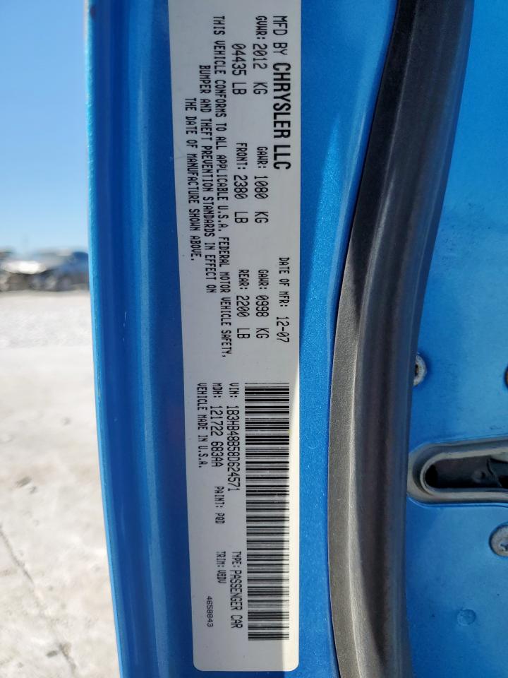 2008 Dodge Caliber Sxt VIN: 1B3HB48B58D624571 Lot: 56640055