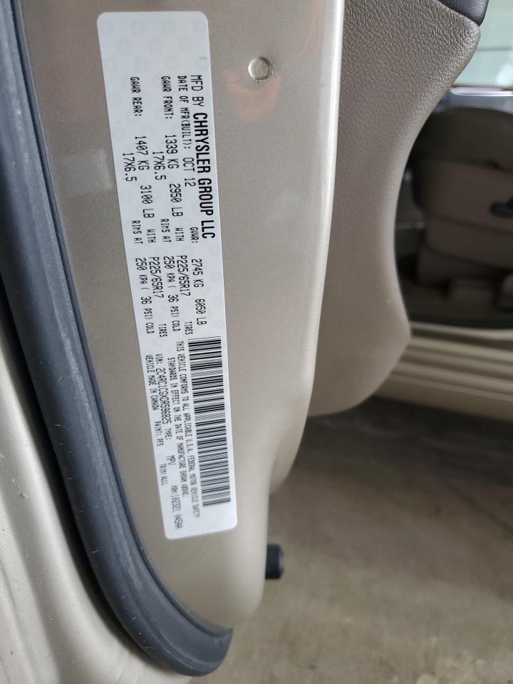 2013 Chrysler Town & Country Touring L VIN: 2C4RC1CGXDR596825 Lot: 56501125