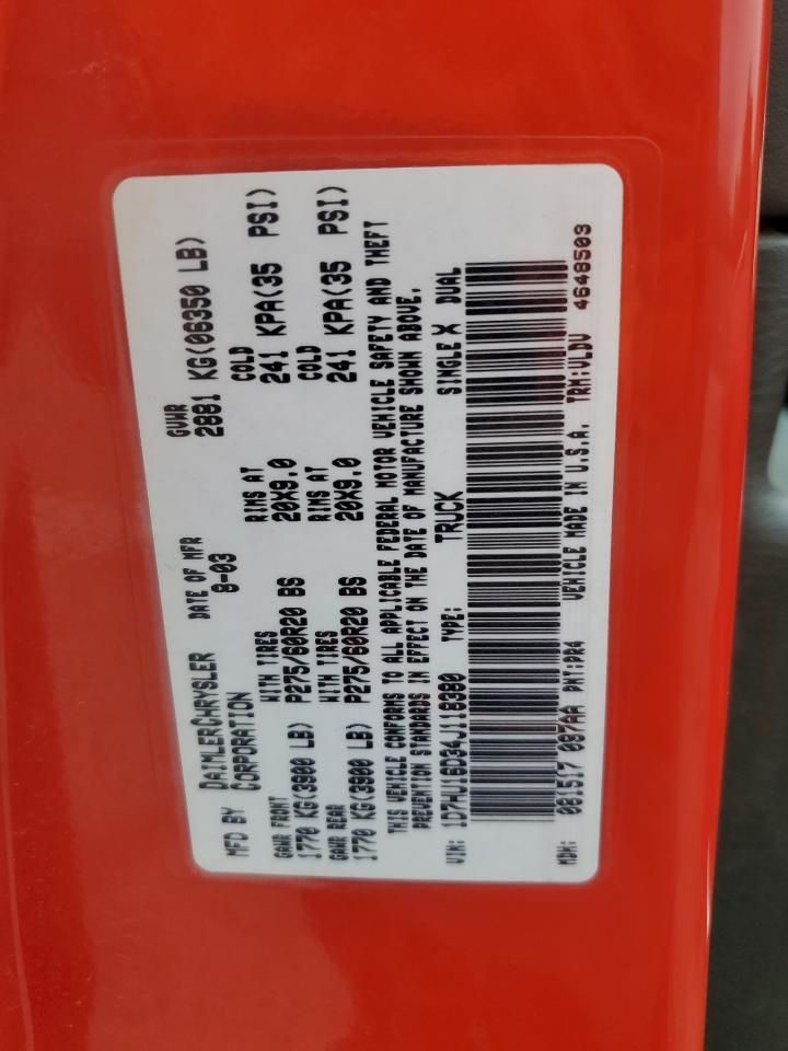 2004 Dodge Ram 1500 St VIN: 1D7HU16D34J118380 Lot: 57263555