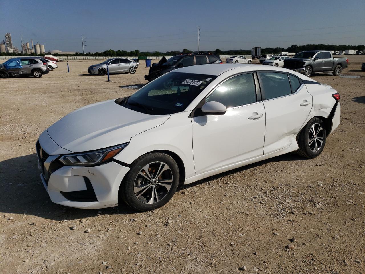 2022 Nissan Sentra Sv продається в New Braunfels, TX - Side