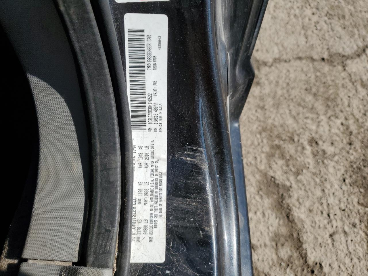 2008 Chrysler Sebring Touring VIN: 1C3LC55R38N176522 Lot: 57062395