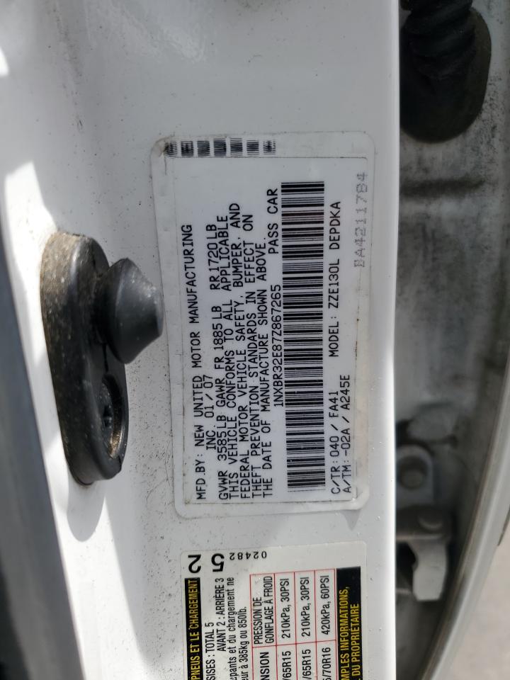 2007 Toyota Corolla Ce VIN: 1NXBR32E87Z867265 Lot: 56915395
