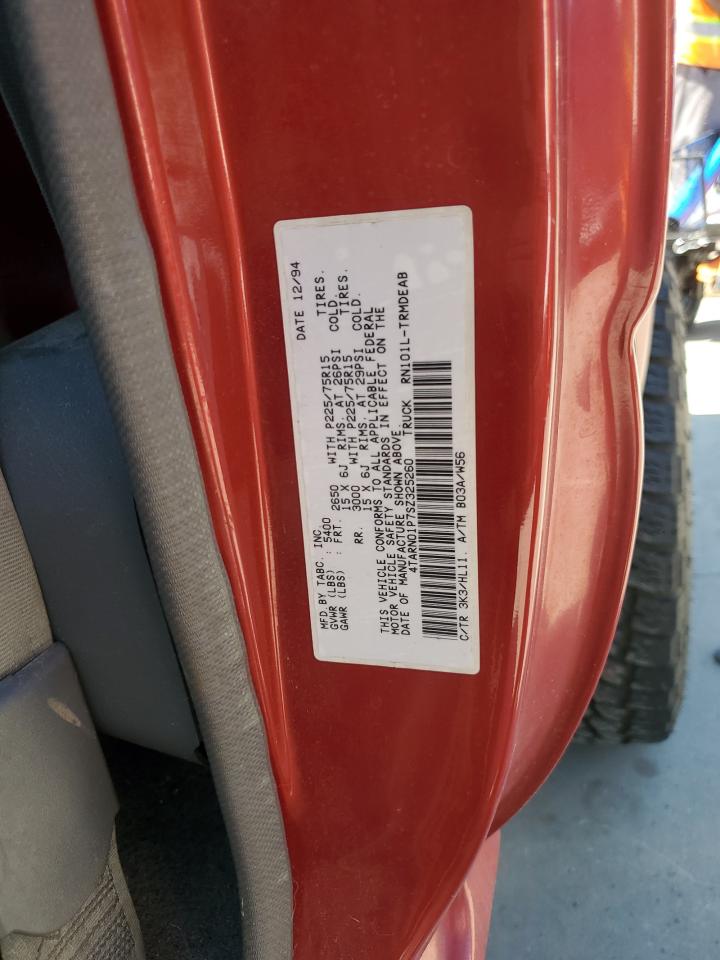 1995 Toyota Pickup 1/2 Ton Short Wheelbase Dx VIN: 4TARN01P7SZ325260 Lot: 56462295